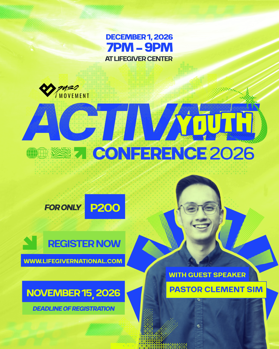 Activate Youth Conference 2026 poster